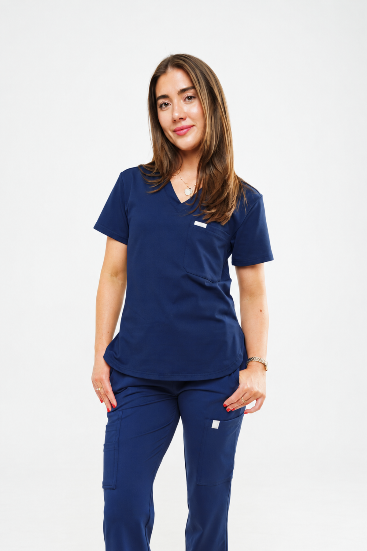 1-Pocket V Neck Scrub Top