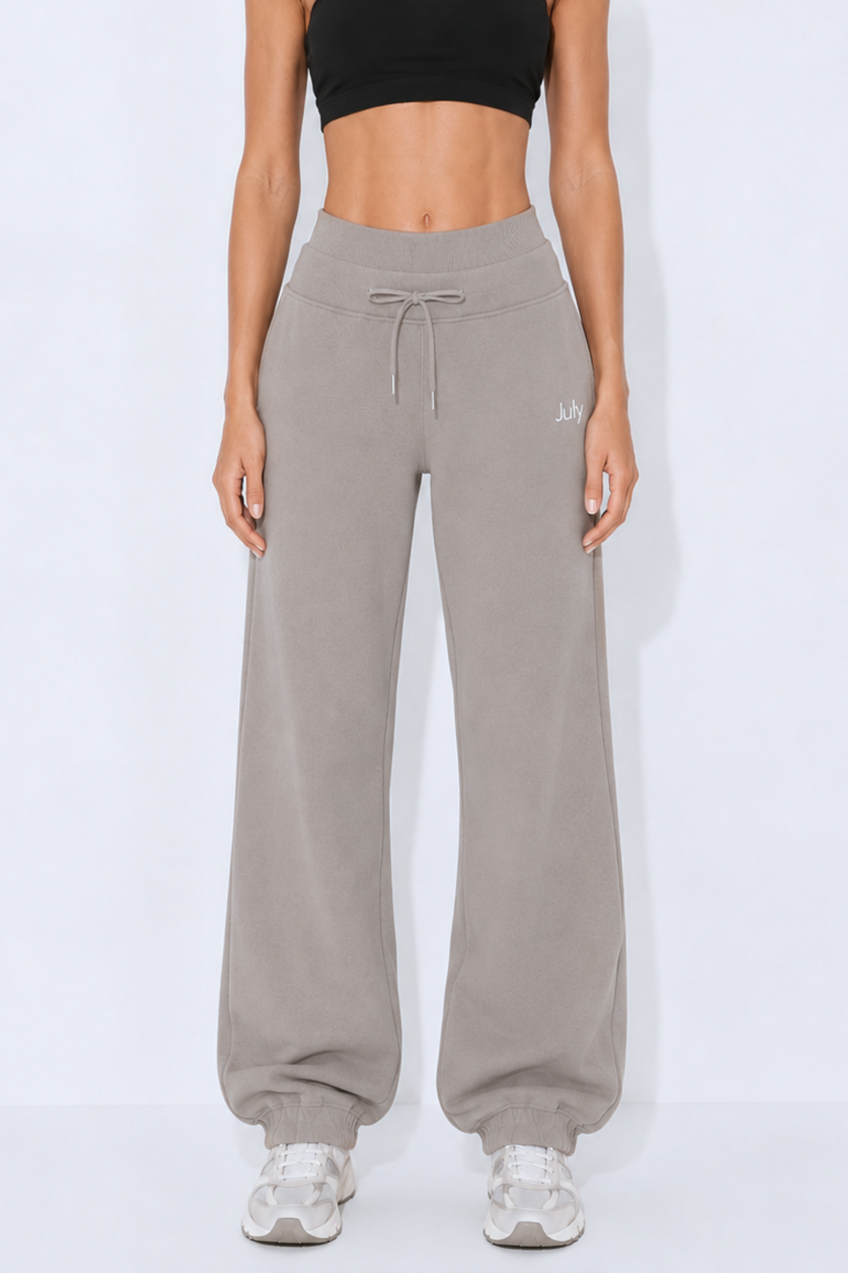 Double Layered Waistband Studio Wide Cuff Joggers