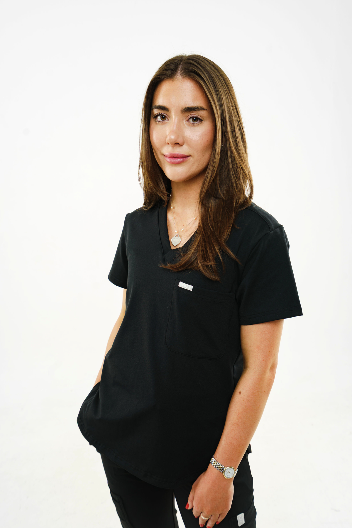 1-Pocket V Neck Scrub Top