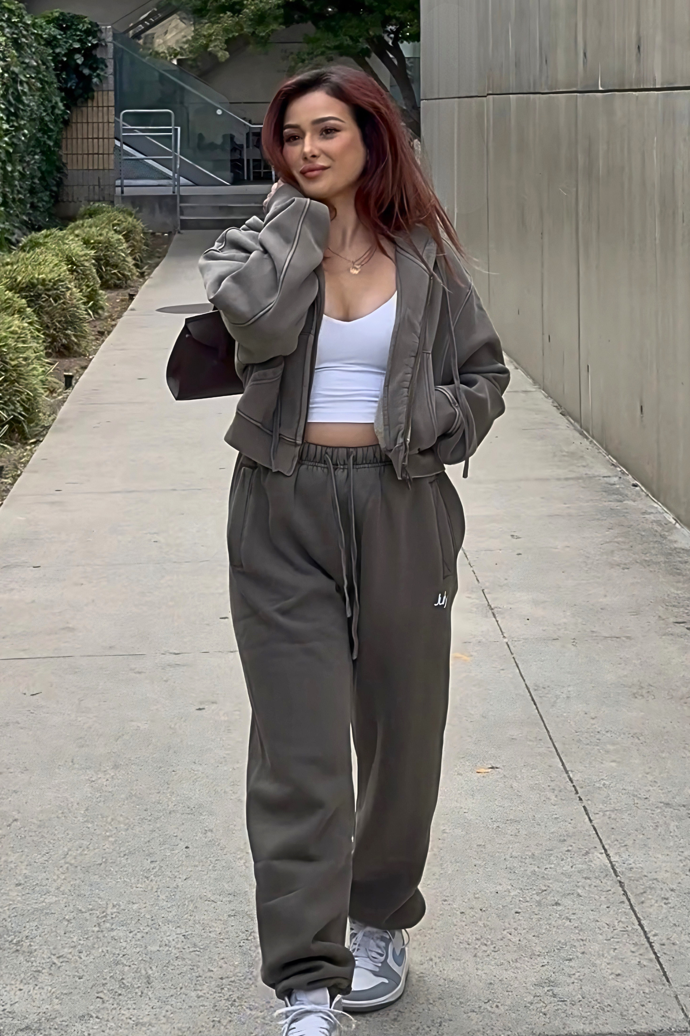 Heavyweight Vintage Fleece Cropped Zip Up Jacket
