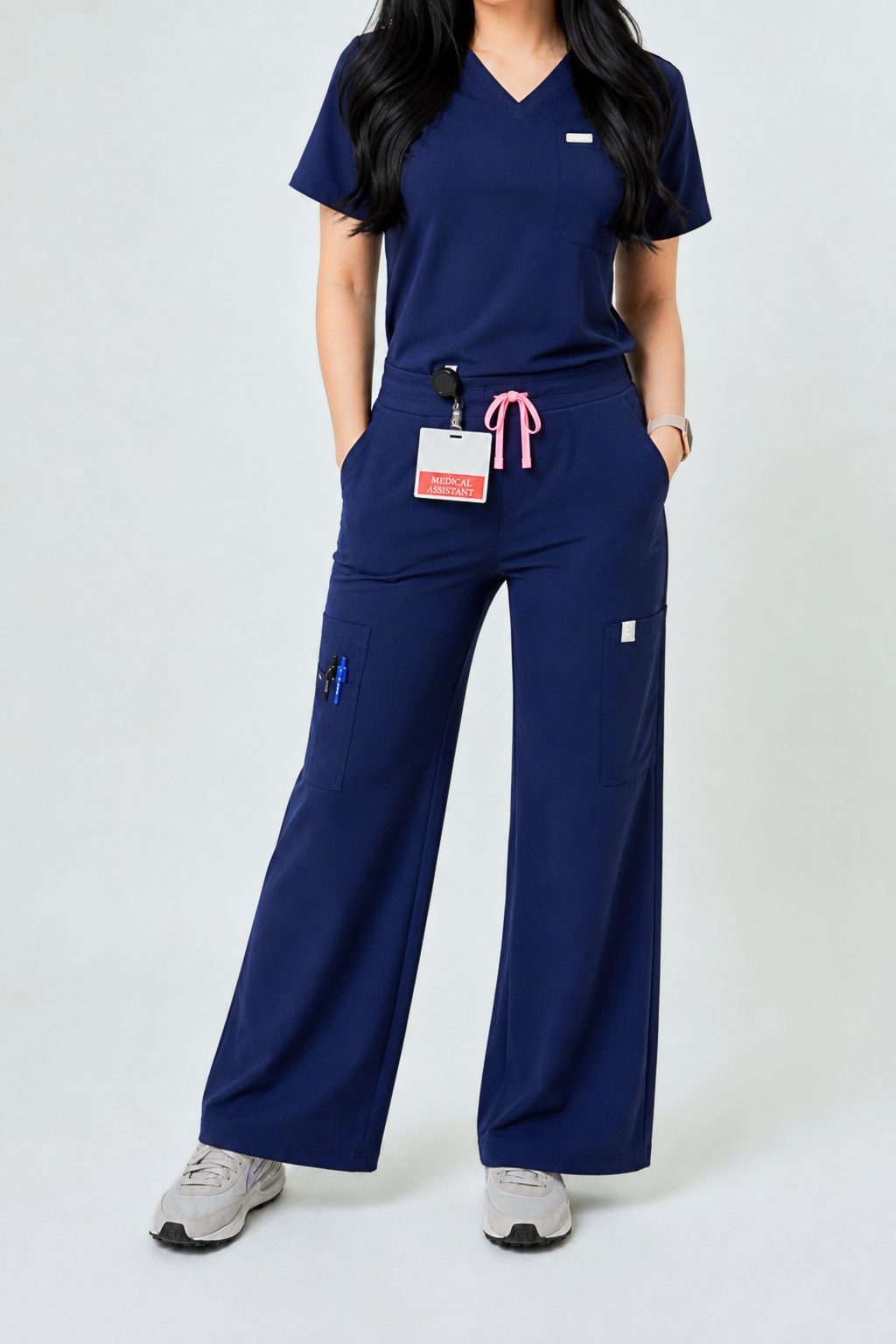 9-Pockets High Waisted Wide Leg Pants | Scope-Soft Fabric