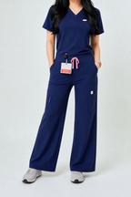 9-Pockets High Waisted Wide Leg Pants | Scope-Soft Fabric