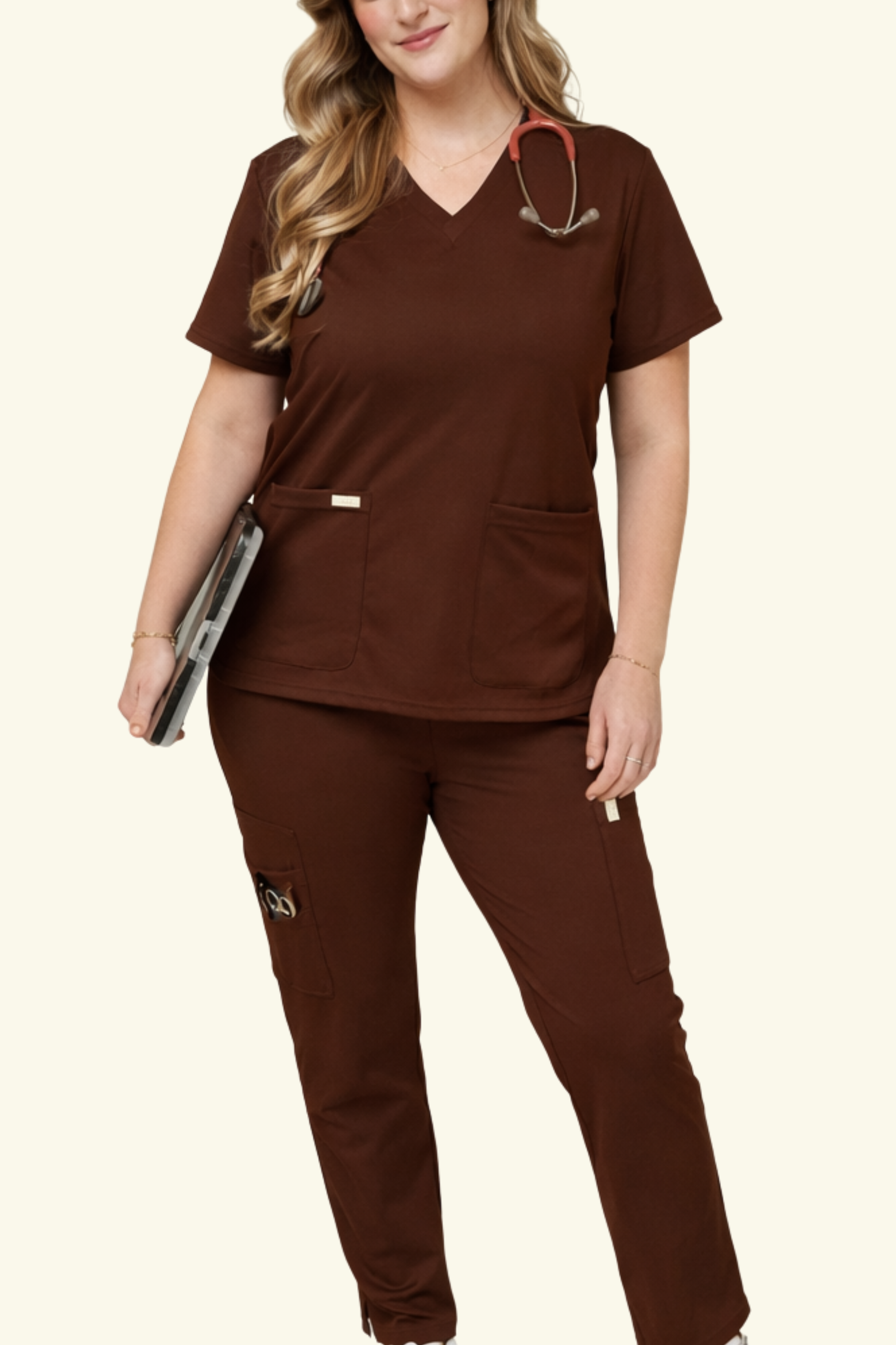 8-Pockets Straight Pants | Yoga-Core Fabric