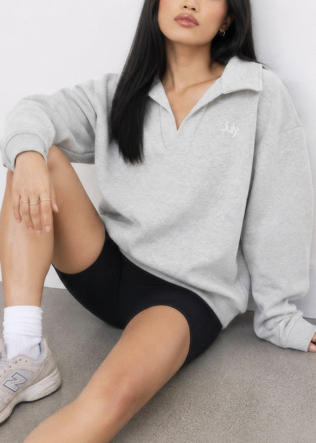 Oversized V-Neck Sweater — Cozy July Collection