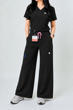 9-Pockets High Waisted Wide Leg Pants | Scope-Soft Fabric