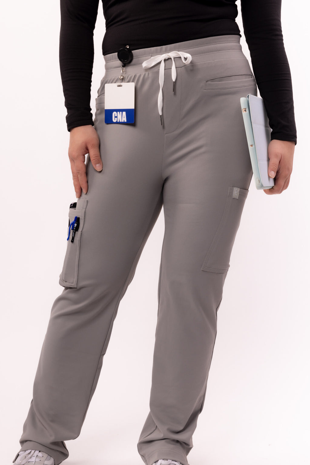 8 Pocket Straight Leg Scrub Pants | Fog