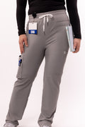 8 Pocket Straight Leg Scrub Pants | Fog