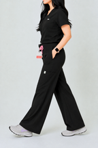 9-Pockets High Waisted Wide Leg Pants | Scope-Soft Fabric