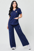 2-Pocket V-Neck Scrub Top