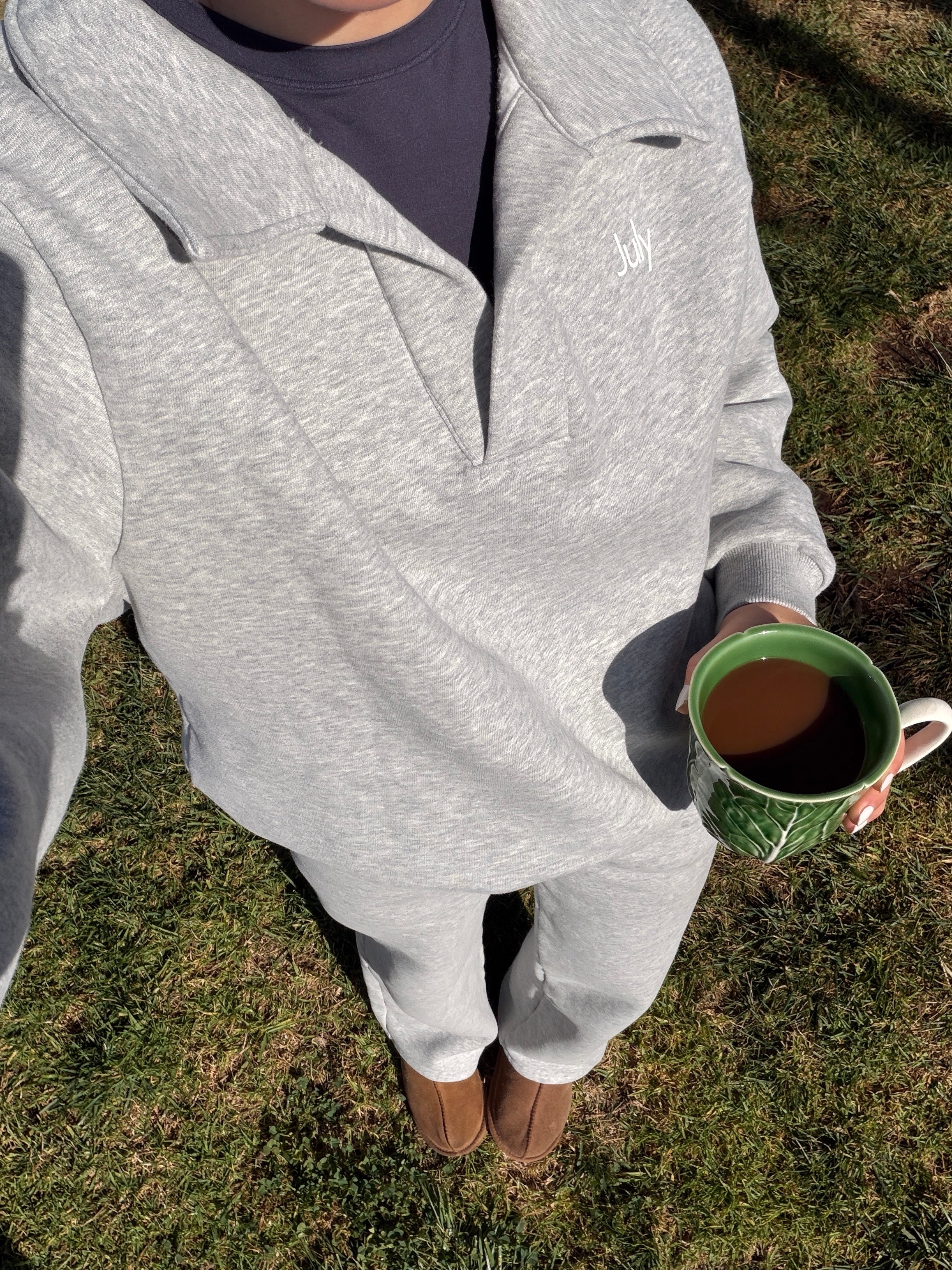 Oversized V-Neck Sweater — Cozy July Collection