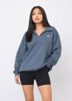 Oversized V-Neck Sweater — Cozy July Collection