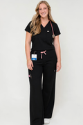 9-Pocket High Waisted Straight Leg Scrub Pants | Scope-Soft Fabric