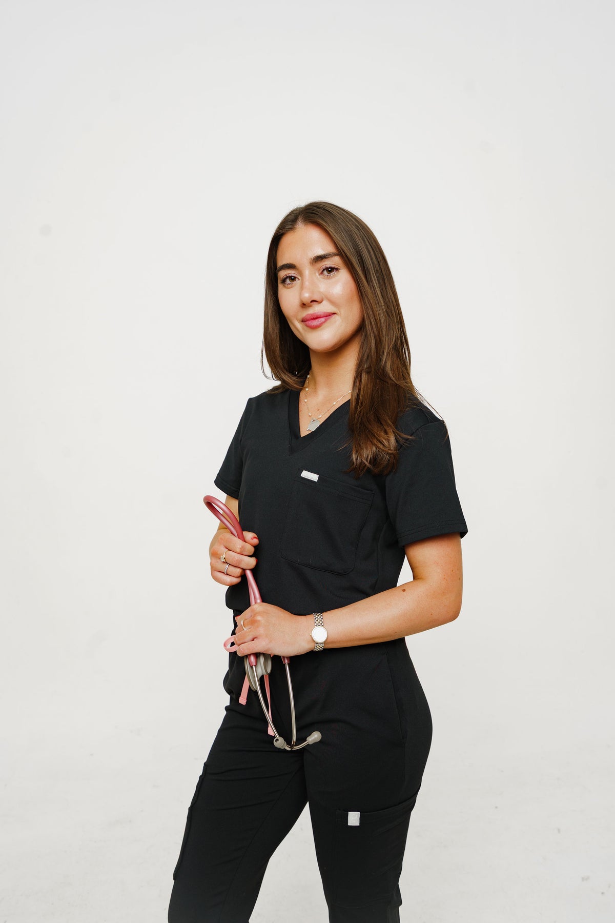 1-Pocket V Neck Scrub Top