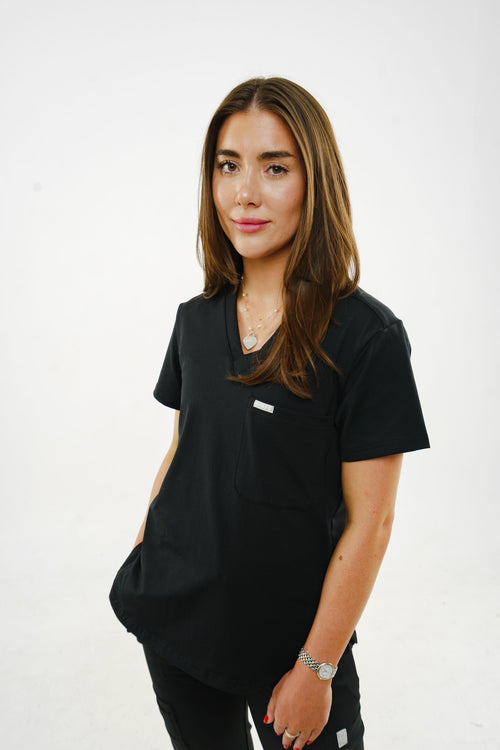 1-Pocket V Neck Scrub Top