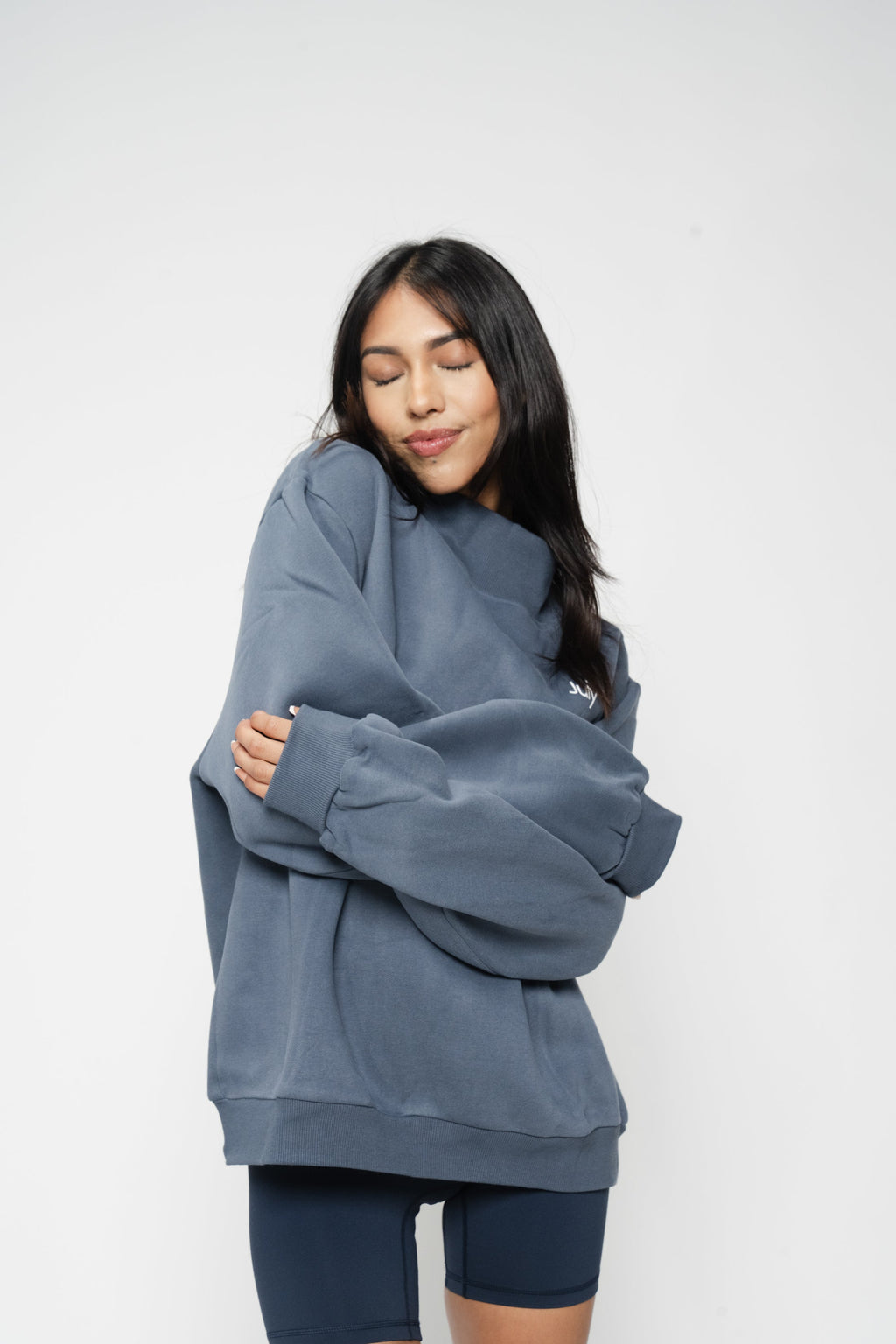 Oversized Mock Neck Sweater — Cozy July Collection