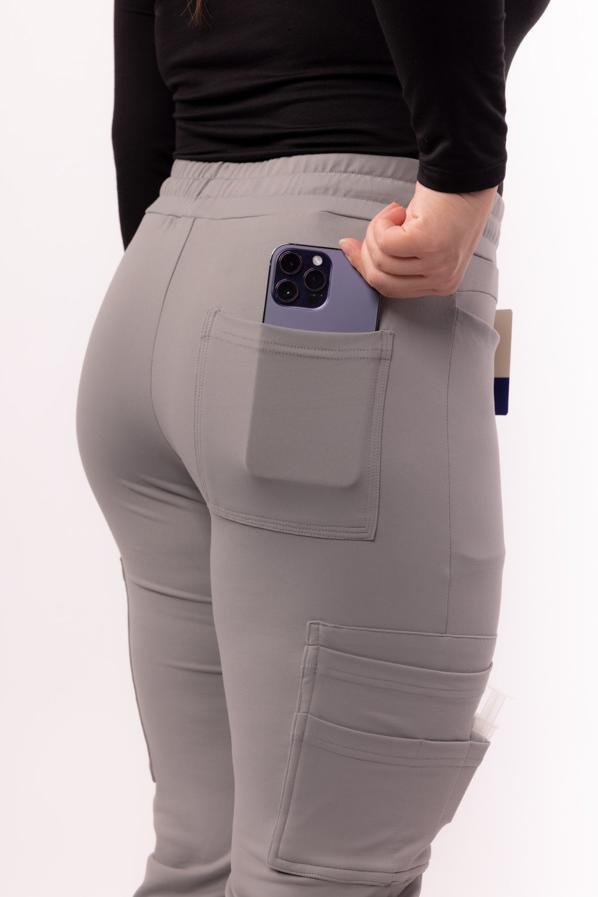 8 Pocket Jogger Scrub Pants | Fog