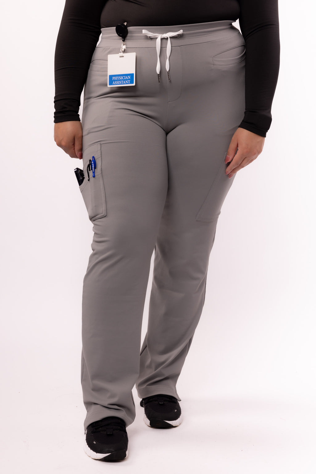 8 Pocket Straight Leg Scrub Pants | Fog