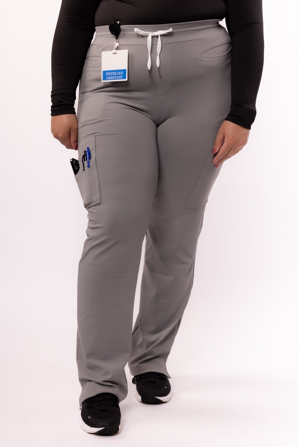 8 Pocket Straight Leg Scrub Pants | Fog