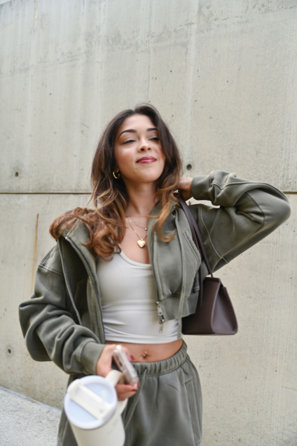 Heavyweight Vintage Fleece Cropped Zip Up Jacket