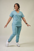 8-Pocket Jogger Scrub Pants | Seafoam