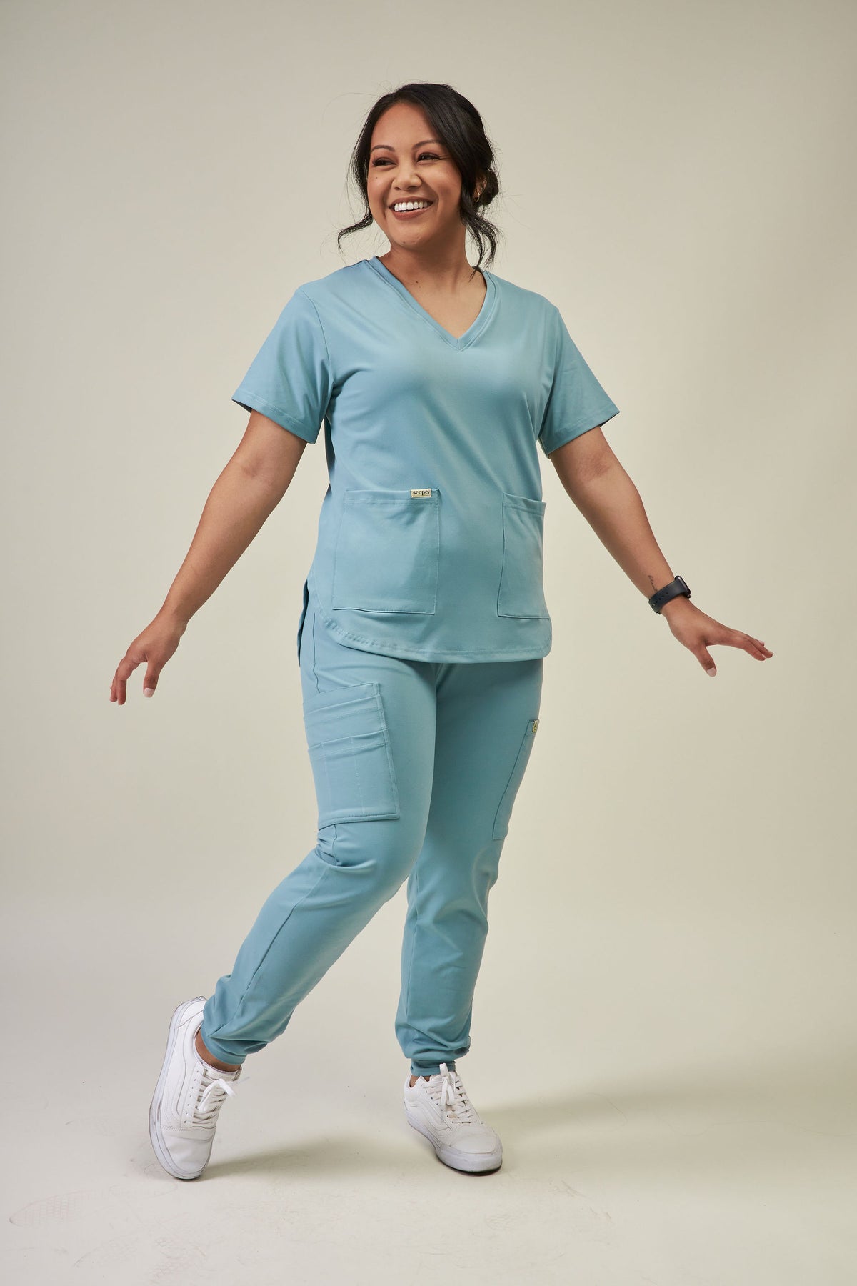 8-Pocket Jogger Scrub Pants | Seafoam
