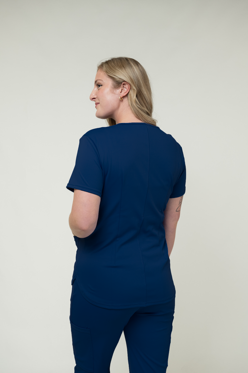 2-Pocket V-Neck Scrub Top