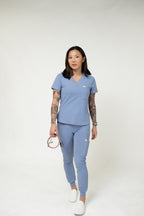The Archive: Petite & Tall | 8-Pockets Jogger | ScopeSoft Fabric | Ceil Blue