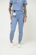 The Archive: Petite & Tall | 8-Pockets Jogger | ScopeSoft Fabric | Ceil Blue