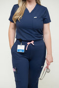 1-Pocket V-Neck Scrub Top