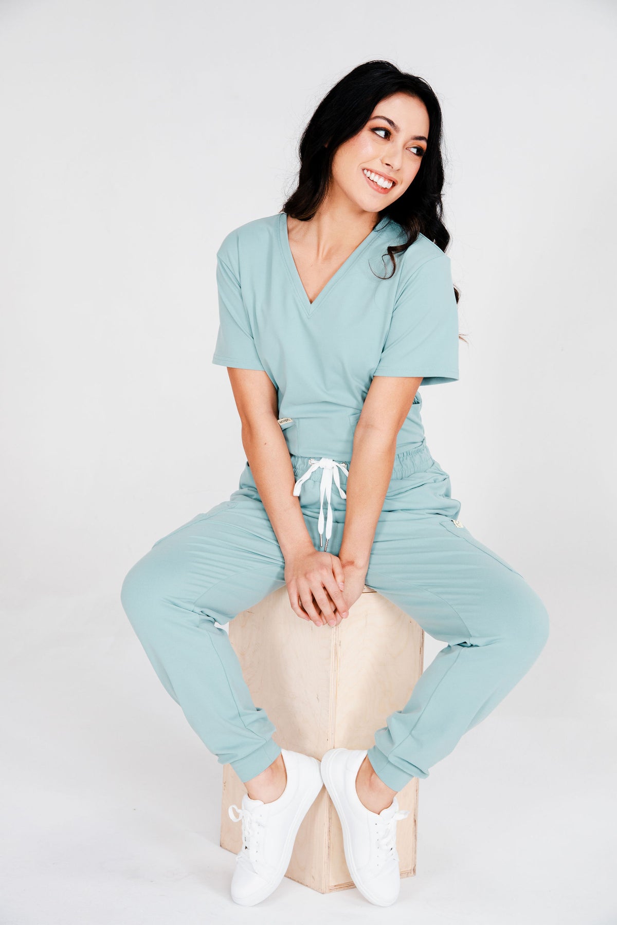 8-Pocket Jogger Scrub Pants | Seafoam