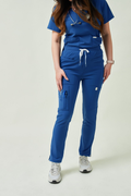 8-Pocket Straight Leg Scrub Pants | Royal Blue